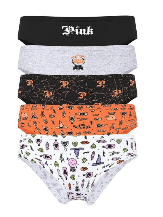 PINK Victoria's Secret Other - Victoria's Secret PINK 5-Pack Cotton Cheeky Panties Halloween (M) NWT!